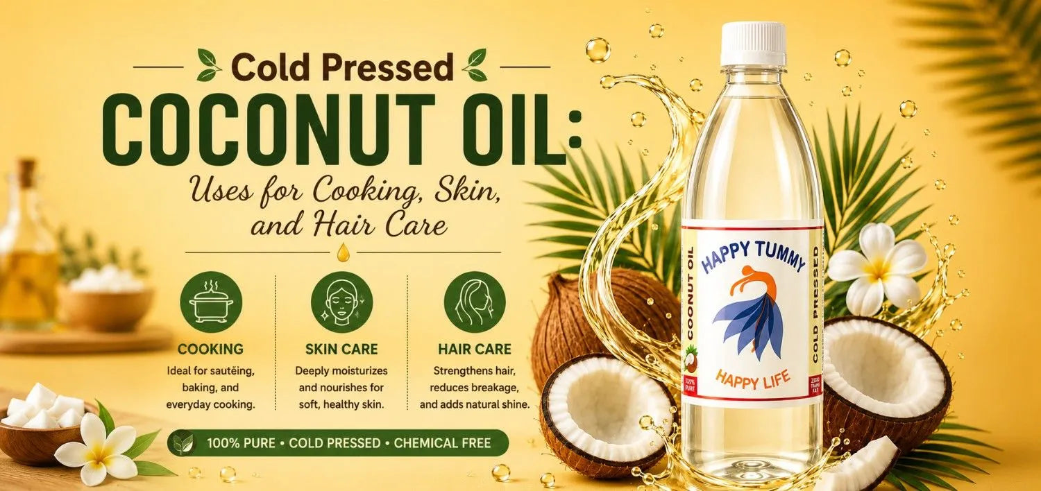 Cold Pressed Coconut Oil: Uses for Cooking, Skin, and Hair Care