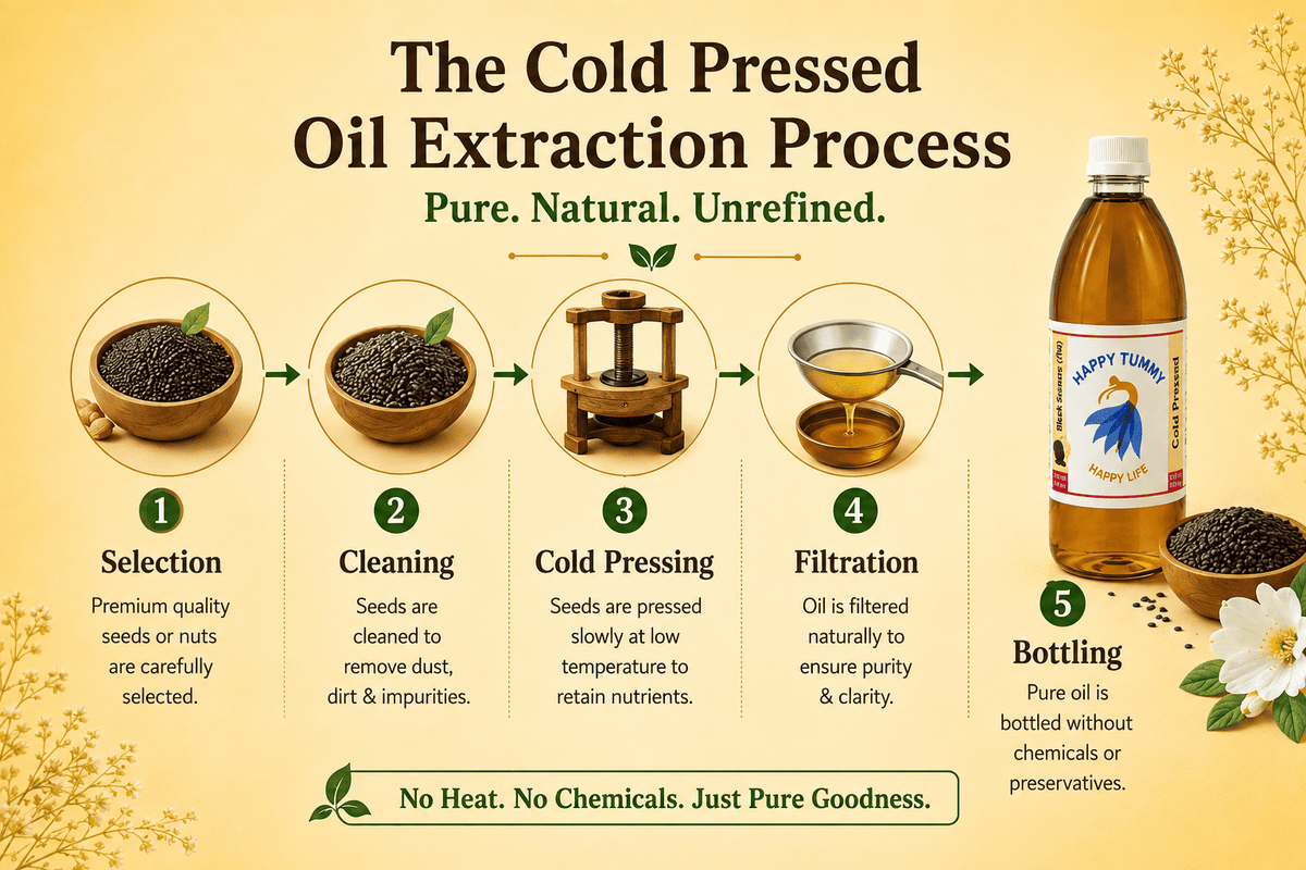 Cold Pressed Oil: What It Is, How It's Made, Benefits, and How to Choose the Right Oil for Everyday Cooking