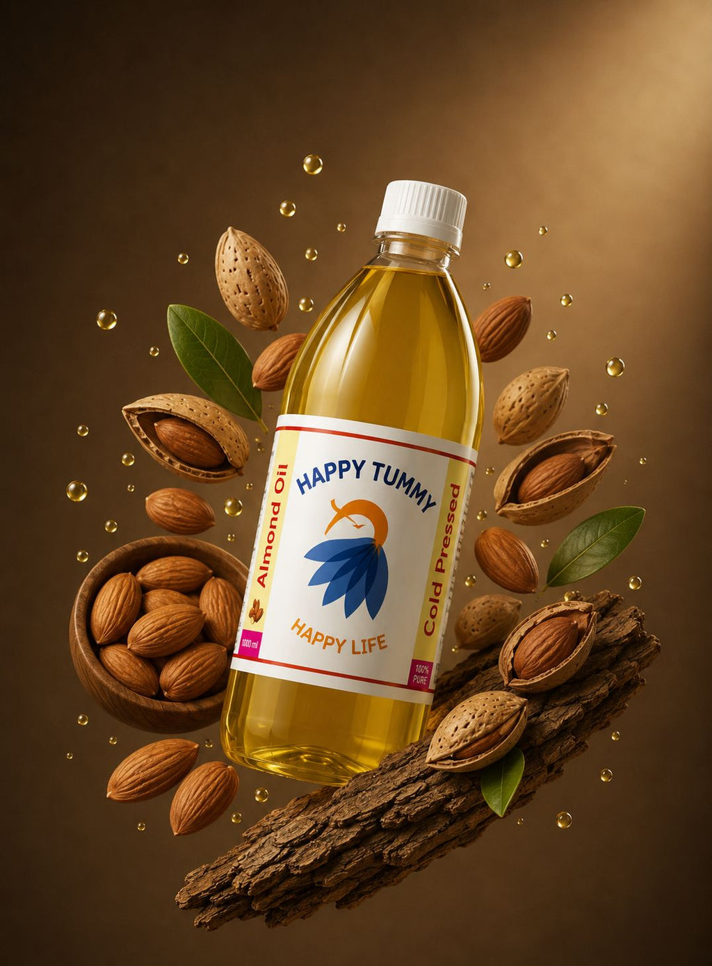 Cold Pressed Almond Oil | Badam Oil, Pure for Skin & Hair