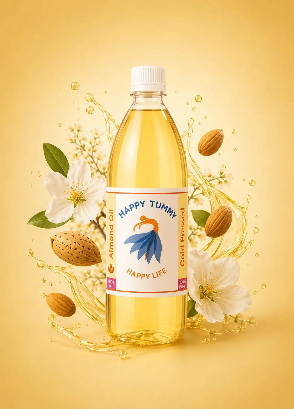 Cold Pressed Almond Oil | Badam Oil, Pure for Skin & Hair