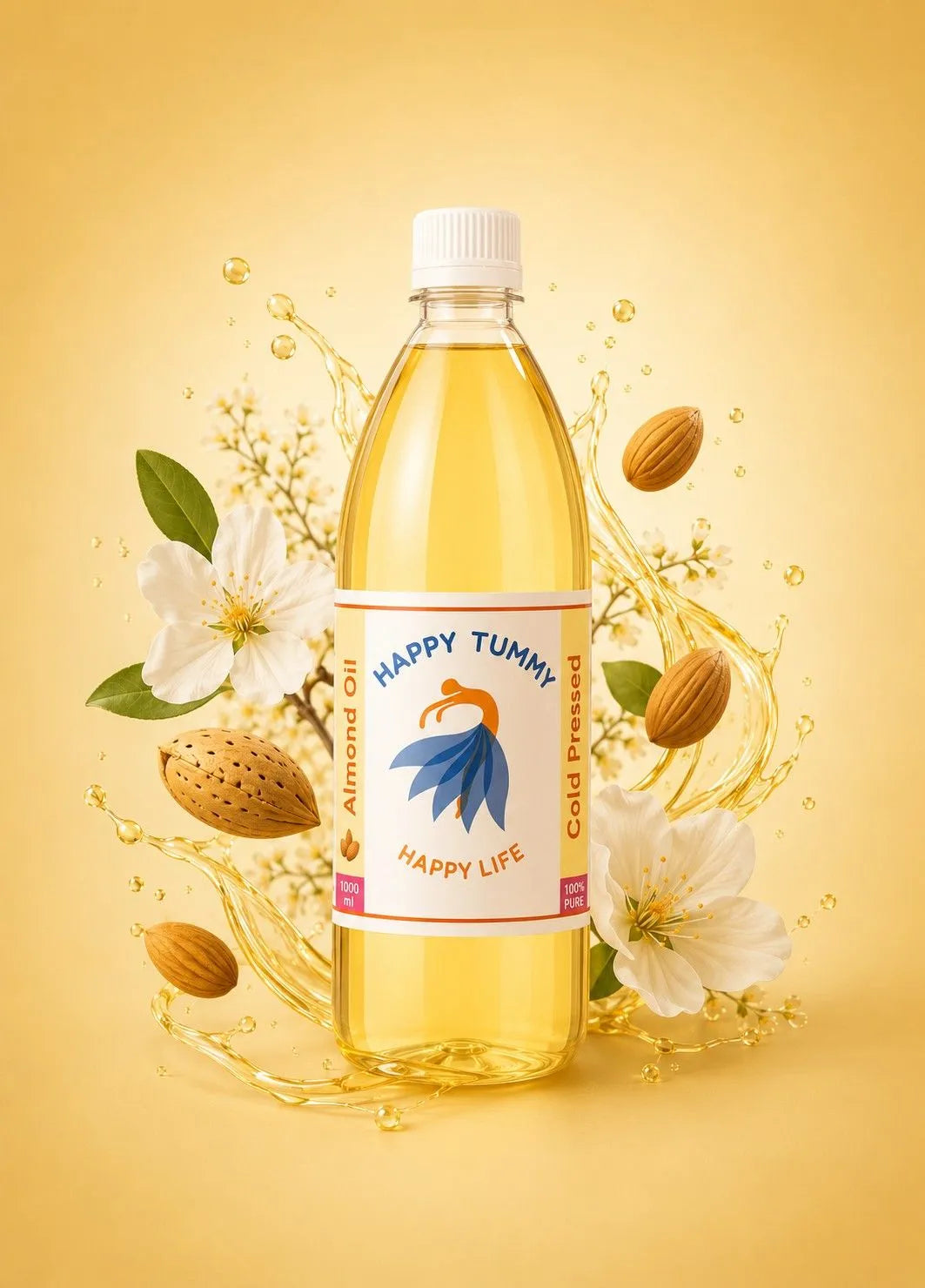 Cold Pressed Almond Oil | Badam Oil, Pure for Skin & Hair