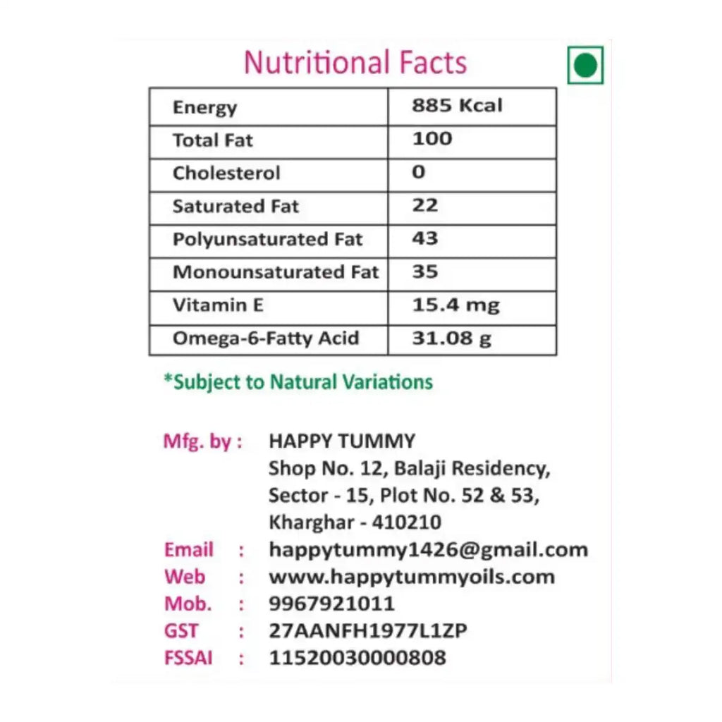 happy tummy Groundnut oil