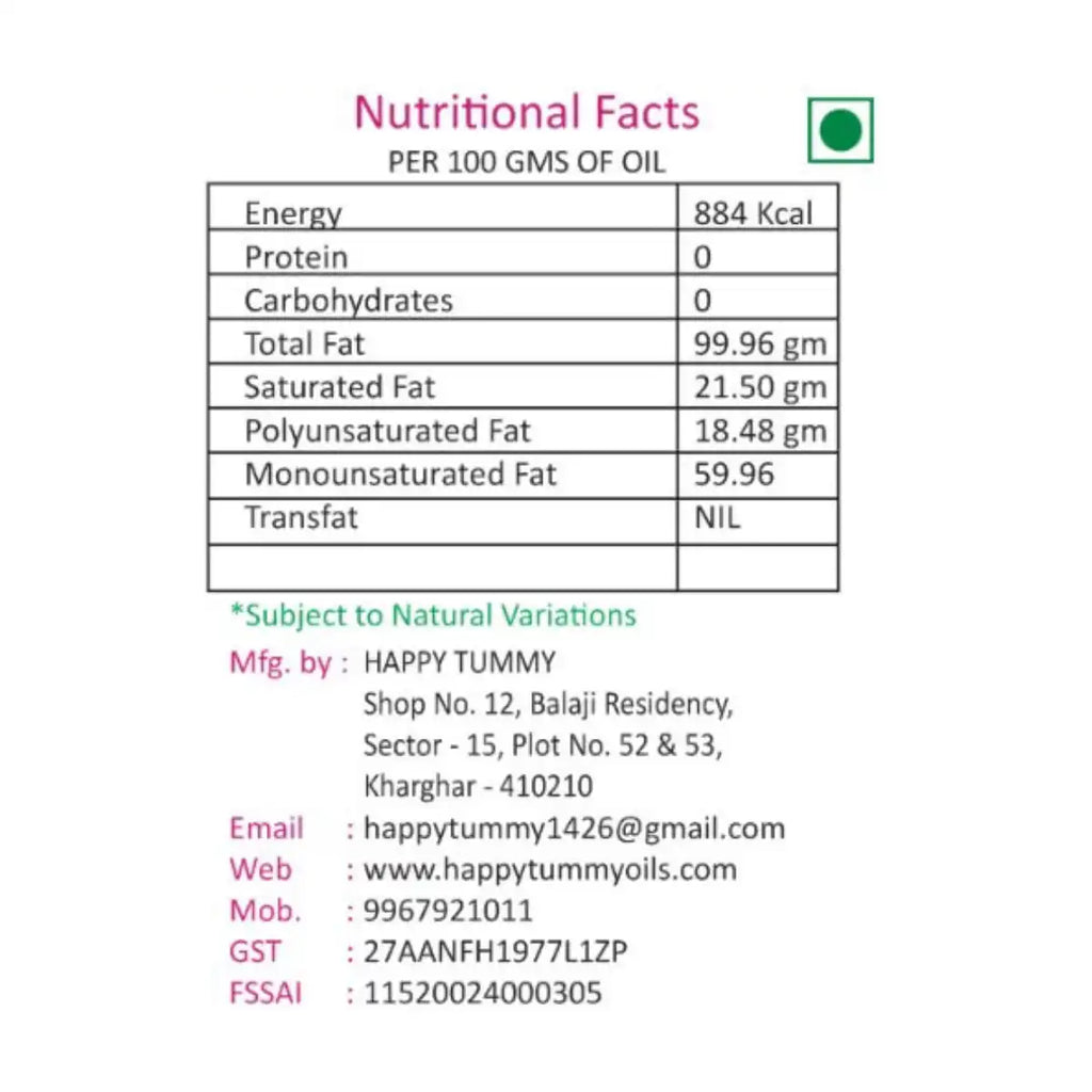 happy tummy safflower oil